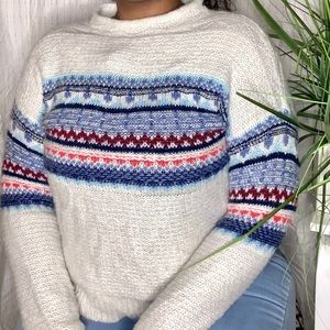 White Knitted Sweater